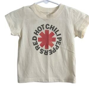 Red Hot Chili Peppers Graphic Band Tee Short Sleeve T Shirt Size 12 Months White